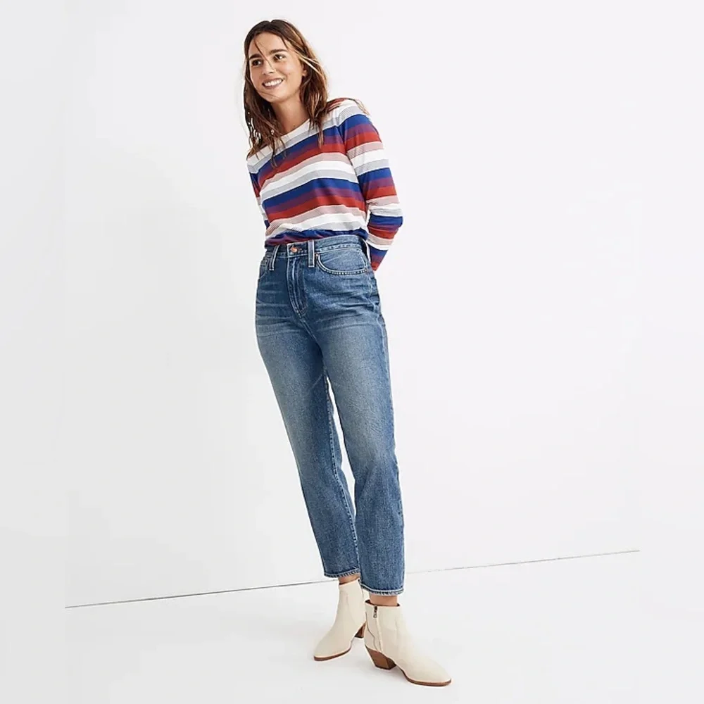 Madewell The Momjean in Downey Wash size 28